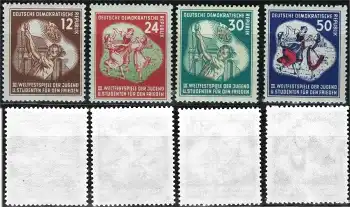 DDR Michel 289-292 ** Weltfestspiele 1951 postfrisch