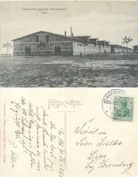 Hammerstein Truppenübungsplatz Ställe Übungsplatz Stempel o 2.8.1911