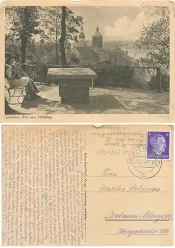 Gruppe Übungsplatz Stempel auf AK Graudenz o 20.5.1943