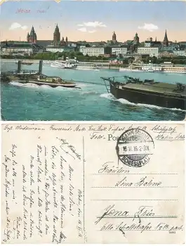 Wahn Rheinland Schiessplatz Stempel o 16.11.1916 au AK Mainz