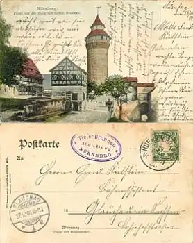 Nürnberg Burg o 27.10.1904