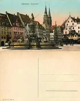 Nürnberg Hauptmarkt  *ca.1910