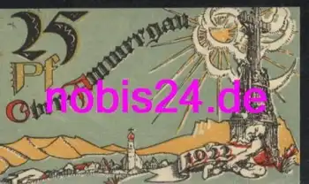 82487 Obeammergau Notgeld 25 Pfennige um 1920