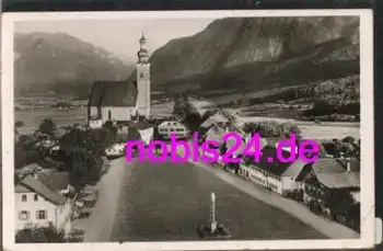 83454 Anger Dorfplatz mit Kirche o ca.1930