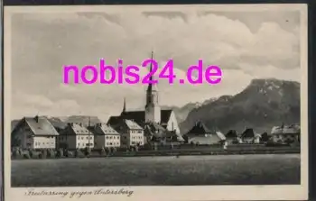83395 Freilassing gegen Untersberg Kirche o 1944