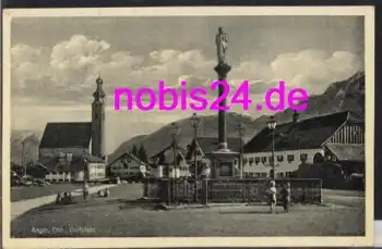 83454 Anger Oberbayern Dorfplatz Kirche Denkmal o 1933