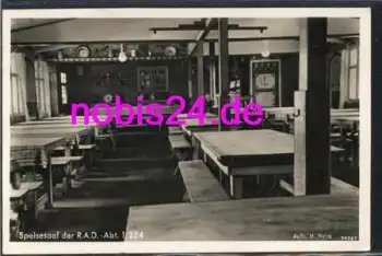 76870 Kandel Reichsarbeitsdienst Speisesaal der R.A.D. Abt.1/254 o 1939
