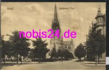 46460 Wesel Willibrordi Platz Kirche o 23.5.1916