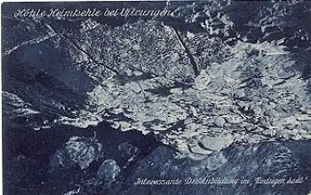 38889 Uftrungen Höhle Heimkehle Deckenbildung im Niedrigen Saal * ca. 1920
