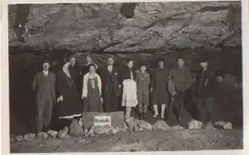 38889 Höhle Heimkehle Gruppenfoto Grotte * ca. 1930