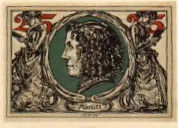 99310 Arnstadt Städtenotgeld 25 Pfennige Marlitt 1921