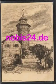 Nürnberg Turm Künstlerkarte *ca.1910