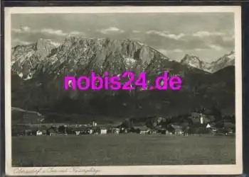 83080 Oberaudorf mit Kaisergebirge o 24.8.1935