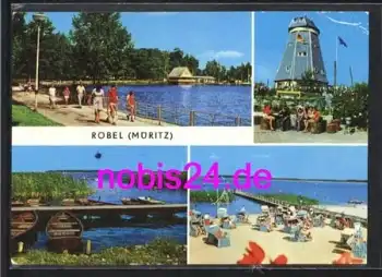 17207 Röbel Müritz Ferienobjekt Strand o 23.7.1985