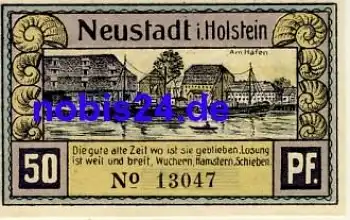 23730 Neustadt Holstein Notgeld 50 Pfennige um 1920