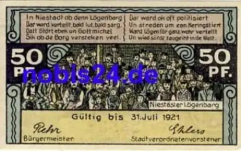 23730 Neustadt Holstein Notgeld 50 Pfennige um 1920