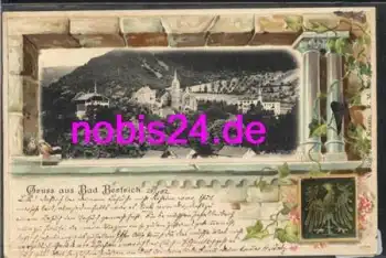 56864 Bad Bertrich Wappen Präge Litho o 25.8.1902