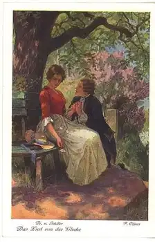 Friedrich Schiller Das Lied von der Glocke Künstlerkarte F. Elßner * ca. 1920