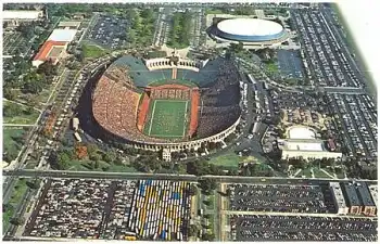 Los Angeles Football Stadion, The L.A. Coliseum and Sports Arena * ca. 1970