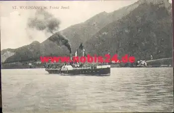 Dampfschiff "Franz Josef"  Wolfgangsee St. Wolfgang *ca. 1910