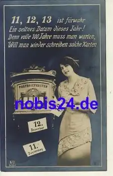 Dresden Briefkasten Post Datum o 11.12.1913