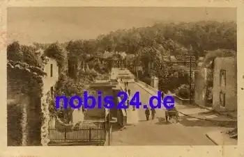 zerstörter Ort in Frankreich *ca.1915