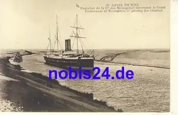 Paketboot de la C im Canal de Suez *ca.1915