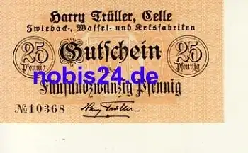 Celle Notgeld 25 Pfennige um 1920