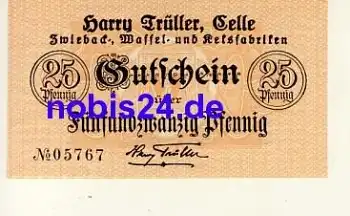 Celle Notgeld 25 Pfennige um 1920