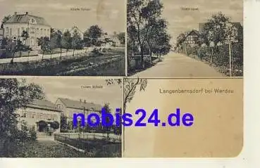 08412 Langenbernsdorf Schulen o ca.1920