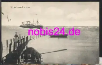 21706 Krautsand Elbe Schiffsankunft o 4.7.1909