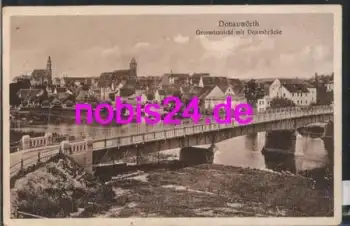86609 Donauwörth Donaubrücke o 23.6.1923