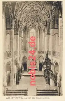 06886 Wittenberg Schlosskirche innen  *ca.1910