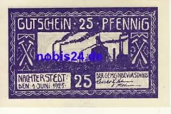 06469 Nachterstedt Notgeld 25 Pfennige um 1920