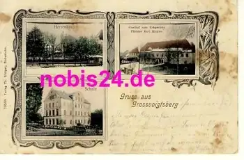 09603 Grossvoigtsberg Schule Gasthof o ca.1920