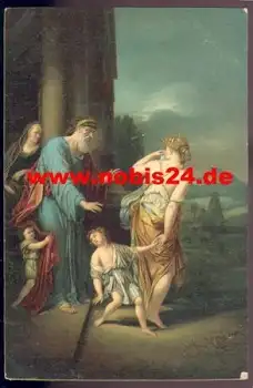 Werff  v. d. Künstlerkarte "Verstossung der Hagar" *ca. 1910