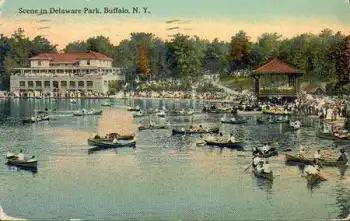 Buffalo New York  Scene in Delaware Park o 7.7.1912