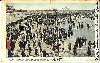 New York Bathing Scene at Coney Island o 9.7.1905