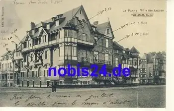 La Panne Villa Ancres Westflandern *ca.1915