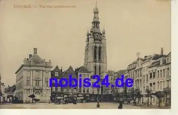 Kortrijk Sint Maertenskerktorens *ca.1915