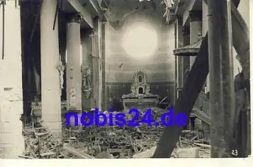 zerstörte Kirche innen * ca.1915