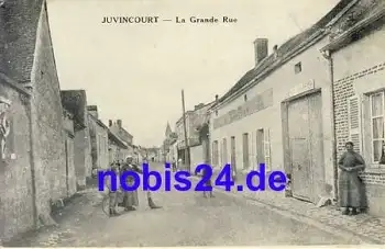 Juvincourt La Grande Rue o 1915