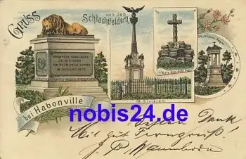 Habonville Litho Schlachtfeld o 1897