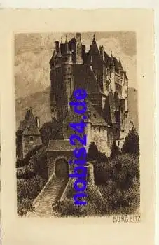 56841 Burg Eltz Künstlerkarte *ca.1930