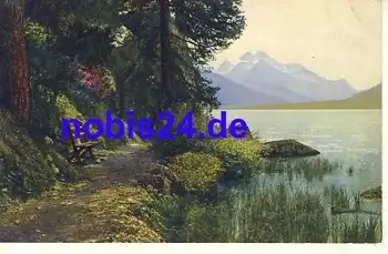 Campfersee Künstlerkarte *ca.1920