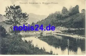 Gübsensee Stauwerk o 1909