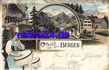 Seealpsee Tracht Litho * ca.1900
