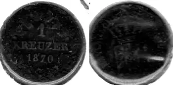 Bayern 1Kreuzer 1870