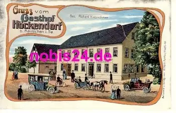09648 Höckendorf Litho Gasthof *ca.1900