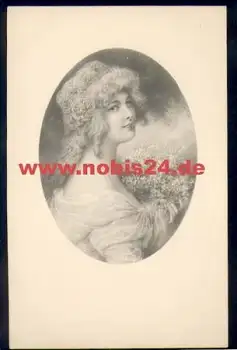 Frau mit Blumen Künstlerkarte M. M. Vienne Nr. 2240 M. Munk *ca. 1920